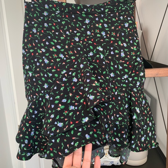 Club Monaco Faux Wrap Ruffle Mini Skirt - Picture 3 of 5